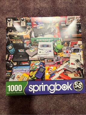 1,000 piece Video Games Springbok jigsaw puzzle